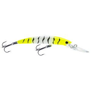 Image of Yo-Zuri Crystal Minnow Walleye Deep Diver | Chartreuse Tiger; 4 3/8 in.