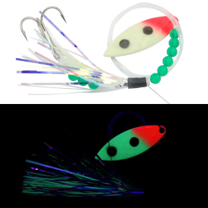 Image of Moonshine Lures Trolling Fly | Glow Bloody Nose