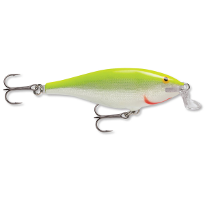 Image of Rapala Shallow Shad Rap | Silver Fluorescent Chartreuse; 2 3/4 in.