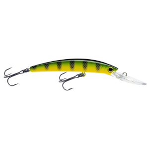 Image of Yo-Zuri Crystal Minnow Walleye Deep Diver | Green Perch; 4 3/8 in.