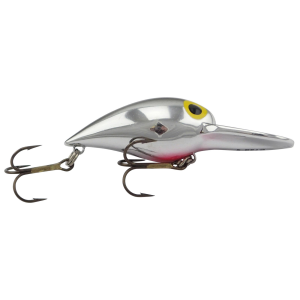 Image of Brad's Wiggler | Metallic Silver/Black/Red Belly (UV); 2 1/4 in.