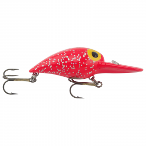 Image of Brad's Wiggler | Fluorescent Red/Silver Flakes (UV); 3 in.