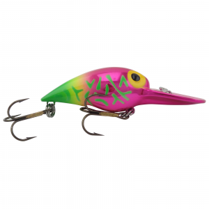 Image of Brad's Wiggler | Metallic Pink/Chartreuse; 3 in.