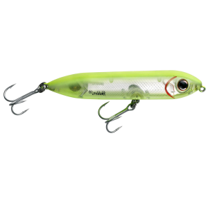 Image of Heddon Super Spook Jr. Topwater Bait | Chartreuse/Silver Insert; 3 1/2 in.