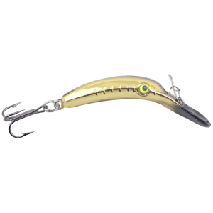 Image of Yakima Bait Mag Lip | Metallic Gold Black Bill; 2 in.