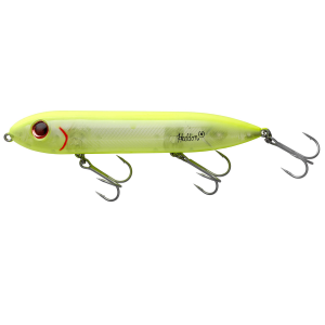 Image of Heddon Super Spook Topwater Bait | Chartreuse/Silver Insert; 5 in.