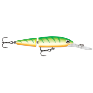 Image of Rapala Jointed Deep Husky Jerk | Green Tiger UV; 3 1/8 in.