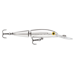Image of Rapala Jointed Deep Husky Jerk | Pure Chrome; 4 3/4 in.
