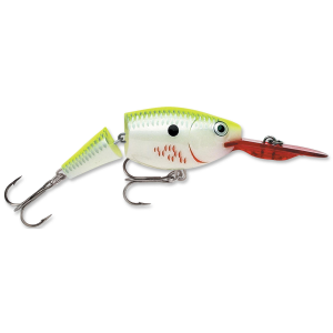 Image of Rapala Jointed Shad Rap | Bleeding Chartreuse Shad; 2 3/4 in.