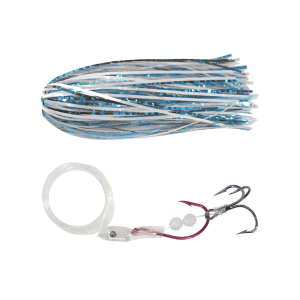 Image of A-TOM-MIK Custom Trolling Fly | VQ Blue Glow Alewife
