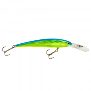 Image of Bandit B-Shad | Chartreuse/Blue Back; 3 1/2 in.