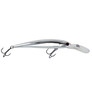 Image of Bandit B-Shad | Chrome/Red Eye; 3 1/2 in.
