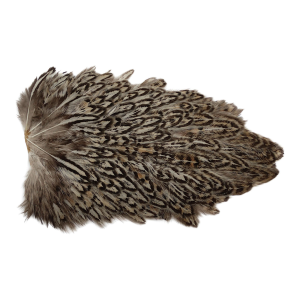 Image of Wapsi Soft Hackle Hen Saddle Patch | Speckled Gray
