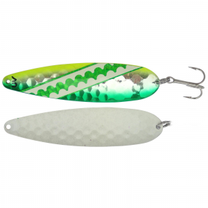 Image of Silver Streak Magnum Spoon | Green Dolphin/Glow Back; 4 3/4 in.