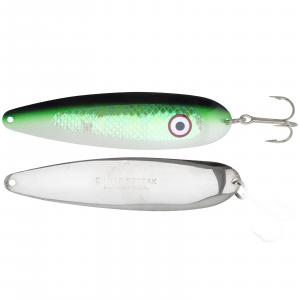 Image of Silver Streak Magnum Spoon | Green Alewife; 4 3/4 in.