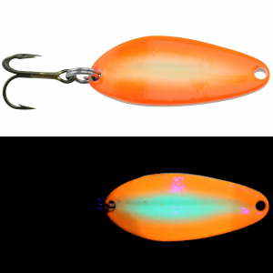 Moonshine Lures Mainliner Casting Spoon | Agent Orange; 3/4 oz.