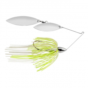 Image of War Eagle Double Willow Spinnerbait | White Chartreuse Pearl; 1/2 oz.