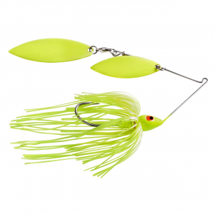 Image of War Eagle Double Willow Spinnerbait | Painted Chartreuse; 1/2 oz.