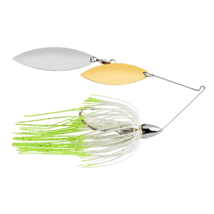 Image of War Eagle Double Willow Spinnerbait | Hot White Shad; 3/8 oz.