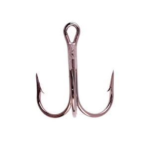 Image of Eagle Claw L934 Lazer Sharp 3X Round Bend Treble Hooks | 6; Platinum Black ; 20