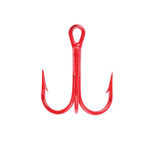 Image of Eagle Claw L934 Lazer Sharp 3X Round Bend Treble Hooks | 6; Red; 20