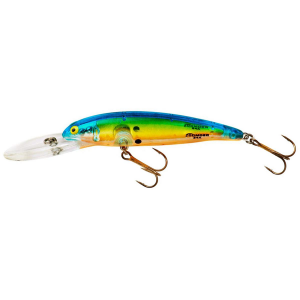 Image of Bomber 24A Deep Diver | Chartreuse Flash/Blue Back/Orange Belly; 3 1/2 in.