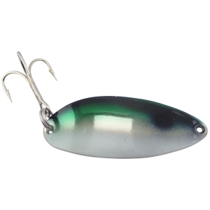 Image of ACME Tackle Custom Painted Little Cleo Spoon | Glow Green Anchovy; 2/5 oz.