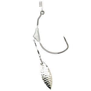 Image of Trokar Swim Blade Hooks | 1/4 oz., 3/0; Platinum Black