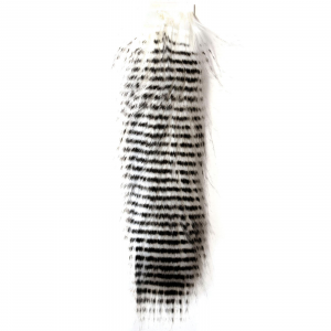 Image of Fair Flies Fly Fur | White Barred Black