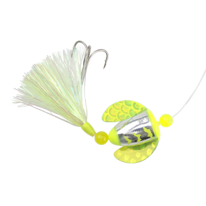 Image of Rapture Trolling Flies Lake Trout Rig | Yellow Fern UV