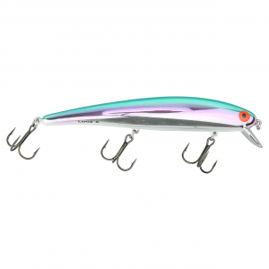 Image of Bomber 15A Long Shallow Diver | Chrome-Blue-Pink-White; 4 1/2 in.