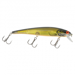 Image of Bomber 15A Long Shallow Diver | Chartreuse Flash-Black-Orange; 4 1/2 in.