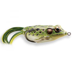 Image of LIVETARGET Hollow Body Frog Topwater Bait | Green Yellow; 2 1/4 in.