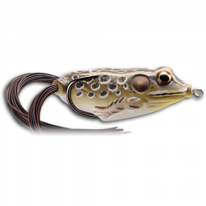 Image of LIVETARGET Hollow Body Frog Topwater Bait | Tan Brown; 2 1/4 in.