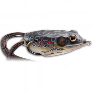 Image of LIVETARGET Hollow Body Frog Topwater Bait | Brown Black; 2 1/4 in.