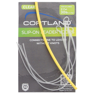 Image of Cortland Sinking Slip-On Leader Loops | 30 lb.; Clear