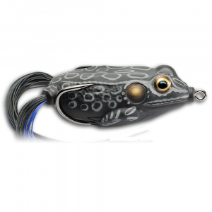 Image of LIVETARGET Hollow Body Frog Topwater Bait | Black Black; 2 1/4 in.