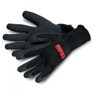 Image of Rapala Men's Fisherman's Gloves | L; Black