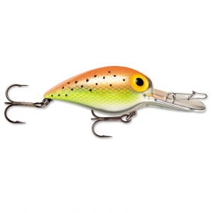 Image of Storm Original Wiggle Wart Crankbait | Metallic Orange/Chartreuse Specks; 2 in.