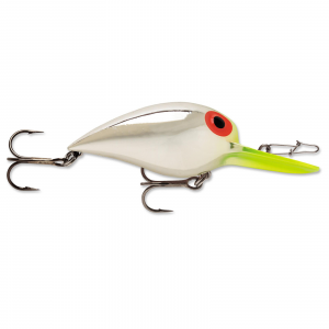 Image of Storm Original Wiggle Wart Crankbait | Metallic Silver/Chartreuse Lip; 2 in.