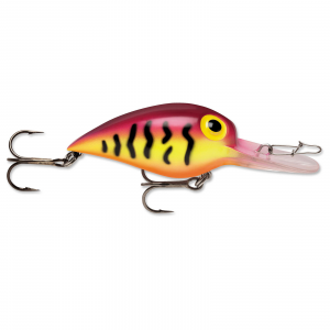 Image of Storm Original Wiggle Wart Crankbait | Purple Tiger; 2 in.