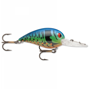 Image of Storm Original Wiggle Wart Crankbait | Blue Tiger Craw; 2 in.