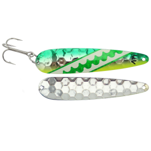 Image of Silver Streak Spoon | UV Green Dolphin; 4 in.