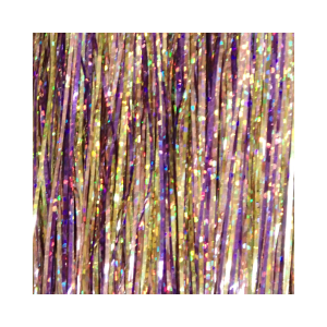 Image of Hareline Dubbin Holographic Magnum Flashabou | Holographic Sunset