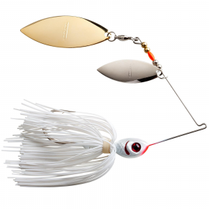 Image of Booyah Baits Double Willow Blade Spinnerbait | Pearl White/Snow White; 3/8 oz.