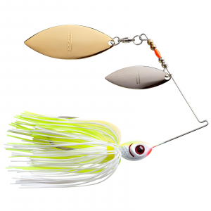 Image of Booyah Baits Double Willow Blade Spinnerbait | Chartreuse Pearl White/White Chartreuse; 3/8 oz.