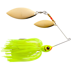 Image of Booyah Baits Double Willow Blade Spinnerbait | Chartreuse/Chartreuse; 3/8 oz.