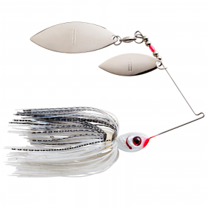 Image of Booyah Baits Double Willow Blade Spinnerbait | Pearl White/Silver Shad; 3/8 oz.