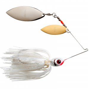 Image of Booyah Baits Double Willow Blade Spinnerbait | Pearl White/Satin Silver Glimmer; 3/8 oz.