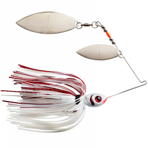 Image of Booyah Baits Double Willow Blade Spinnerbait | Pearl White/Wounded Shad; 3/8 oz.